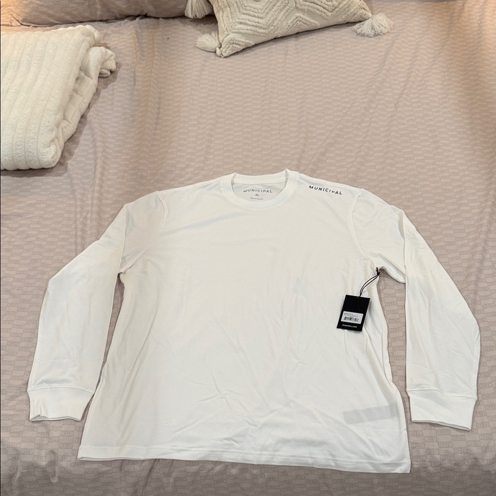 Municipal men’s White Long Sleeve Shirt